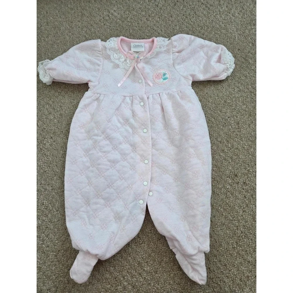 Vintage Carter's baby girl sleeper 3-6 mos